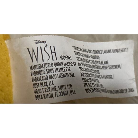 Disney Wish Movie SOFT YELLOW STAR 9" LIGHTS UP !!Plush STUFFED ANIMAL TOY - Picture 3 of 4